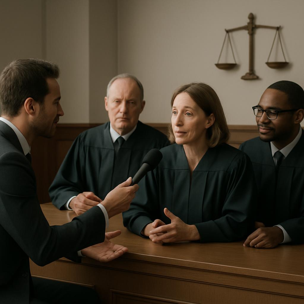 Un accordo tra un avvocato, un giudice e un giornalista.