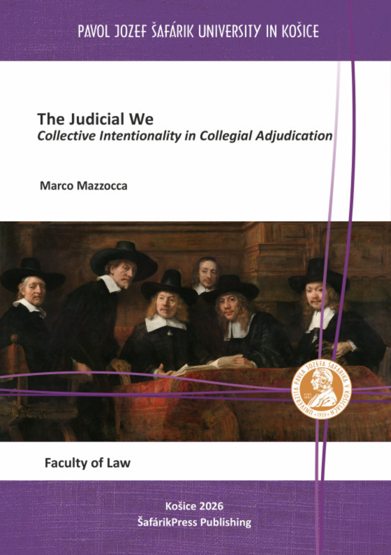 Book cover of The Judicial We: Collective Intentionality in Collegial Adjudication